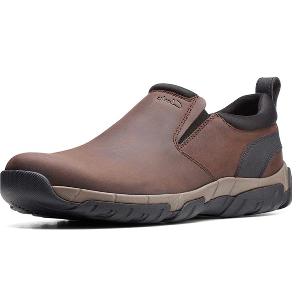 Clarks Grove Step Brown Leather Men’s Size 10M - Picture 2 of 9